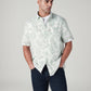 Men's Printed Slim Fit Linen Shirt - Styleshot View