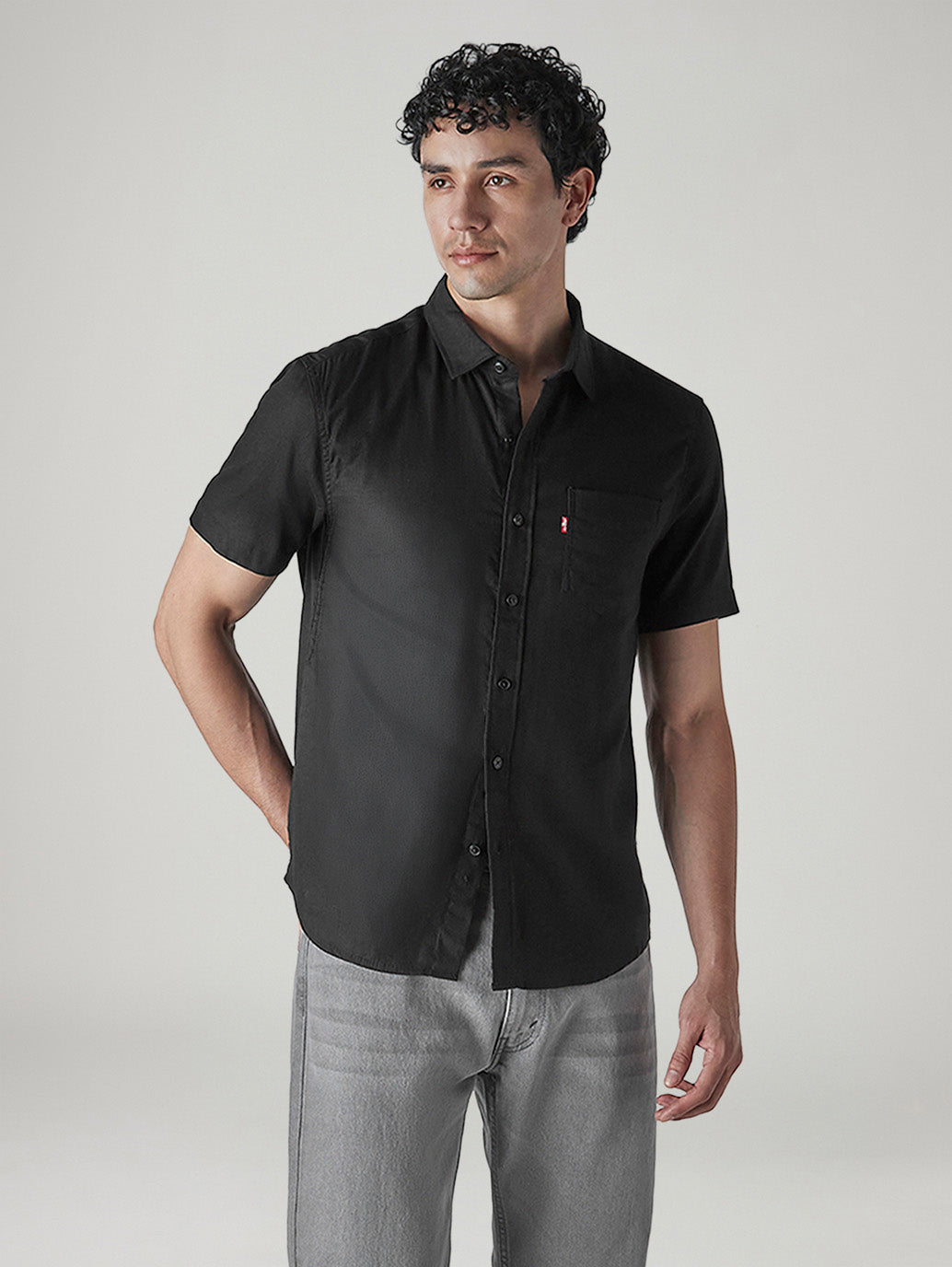 Men's Solid Slim Fit Linen Shirt