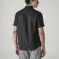 Men's Solid Slim Fit Linen Shirt - Back View
