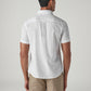 Men's Solid Slim Fit Linen Shirt - Back View