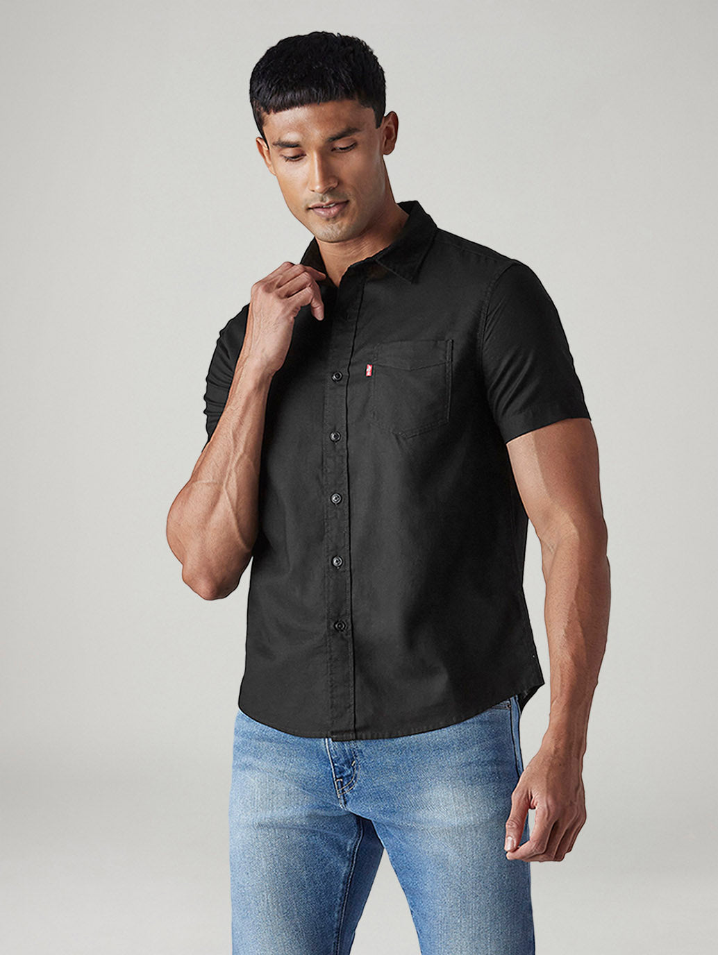 Men's Solid Slim Fit Oxford Shirt