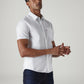 Men's Solid Slim Fit Oxford Shirt - Side View