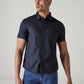 Men's Solid Slim Fit Oxford Shirt - Front View