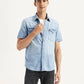 Men's Solid Slim Fit Denim Shirt - Styleshot View