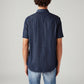 Men's Solid Slim Fit Shirt - Back View