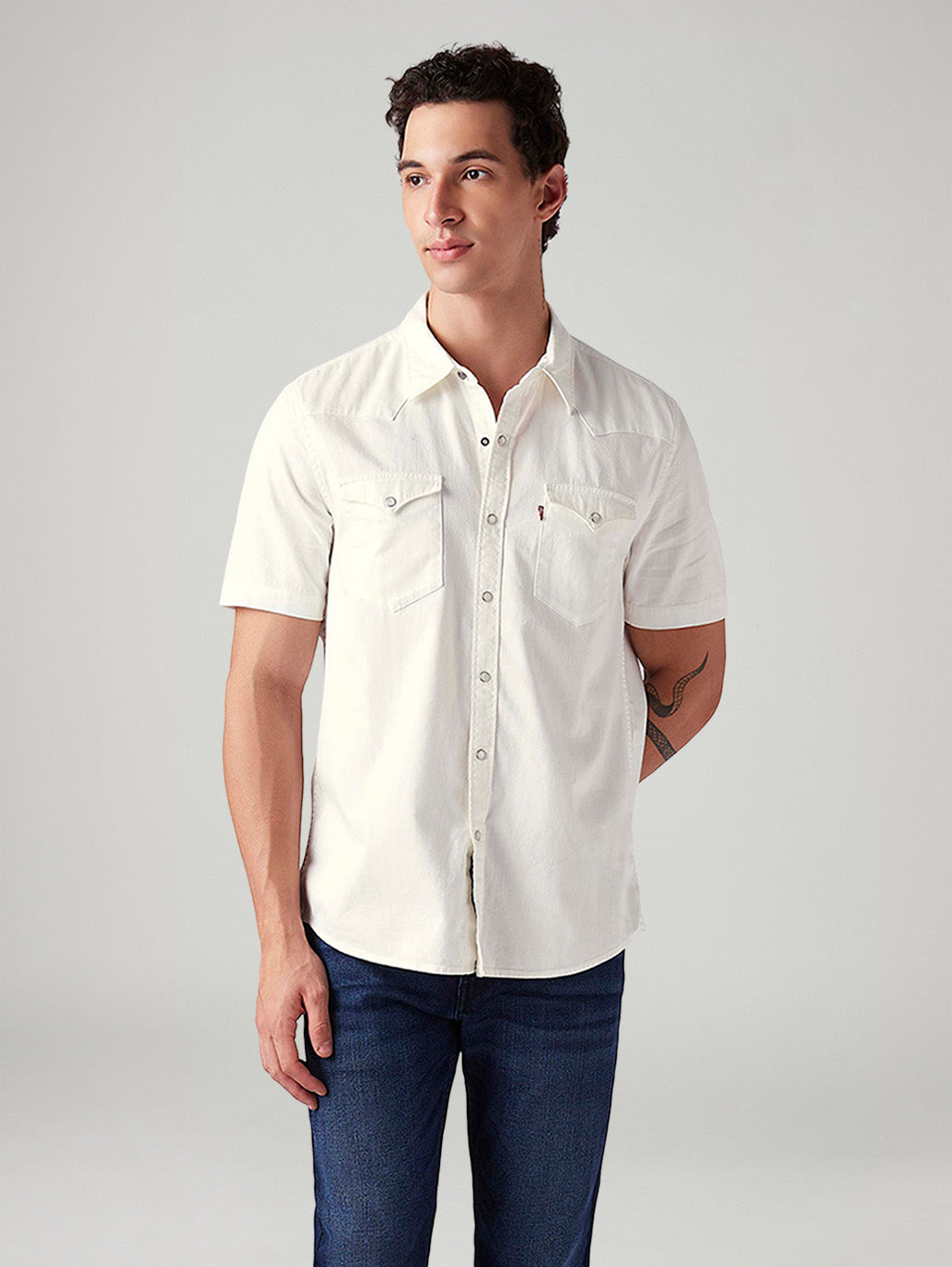 Men's Solid Slim Fit Shirt - Styleshot View