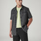 Men's Solid Slim Fit Denim Shirt - Styleshot View