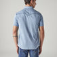 Men's Solid Slim Fit Denim Shirt - Back View