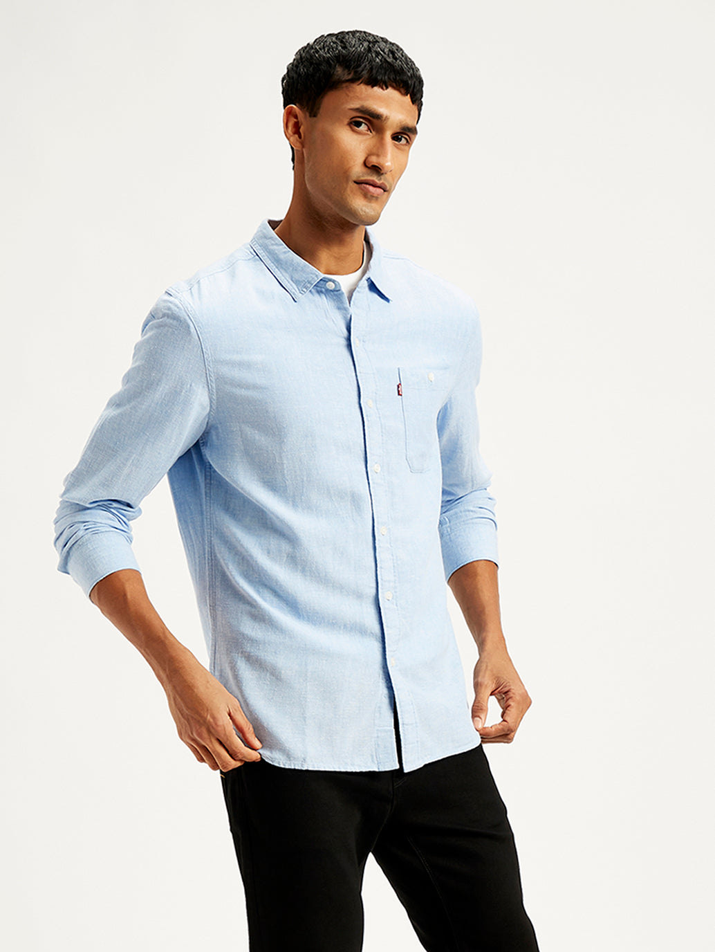 Men's Solid Slim Fit Shirt - bef768dc-2018-4768-830b-6fb768bd3cff View