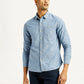 Men's Printed Slim Fit Shirt - Front View