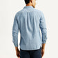Men's Printed Slim Fit Shirt - Back View