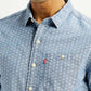 Men's Printed Slim Fit Shirt - Detail View