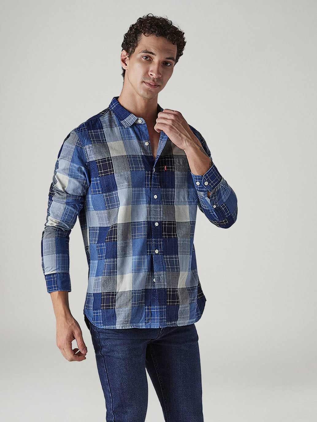 Men's Checkered Slim Fit Shirt