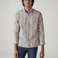 Men's Striped Slim Fit Dobby Shirt - Front View