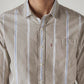 Men's Striped Slim Fit Dobby Shirt - 20 View