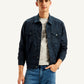 Men's Redloop Solid Navy Spread Collar Trucker Jacket - f6445ffe-0f4f-4ed0-bab3-d8a0d361908a View