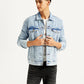 Men's Solid Light Blue Denim Jacket