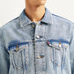 Men's Solid Light Blue Denim Jacket