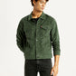 Men's Checkered Green Trucker Jacket - Styleshot View