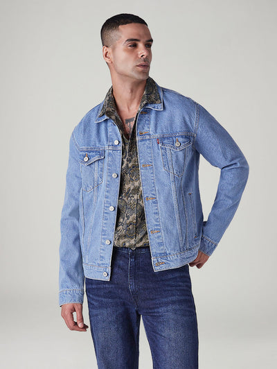 Men's Solid Regular Fit Denim Jacket-image-33