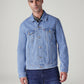 Men's Solid Regular Fit Denim Jacket - Front View