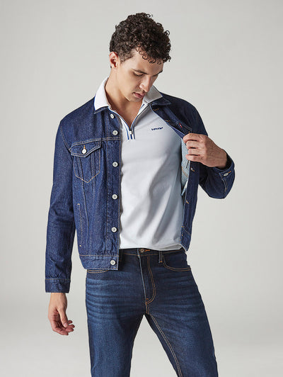 levi's Men's Solid Regular Fit Denim Jacket-picture-17