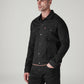 Men's Solid Regular Fit Denim Jacket - Side View