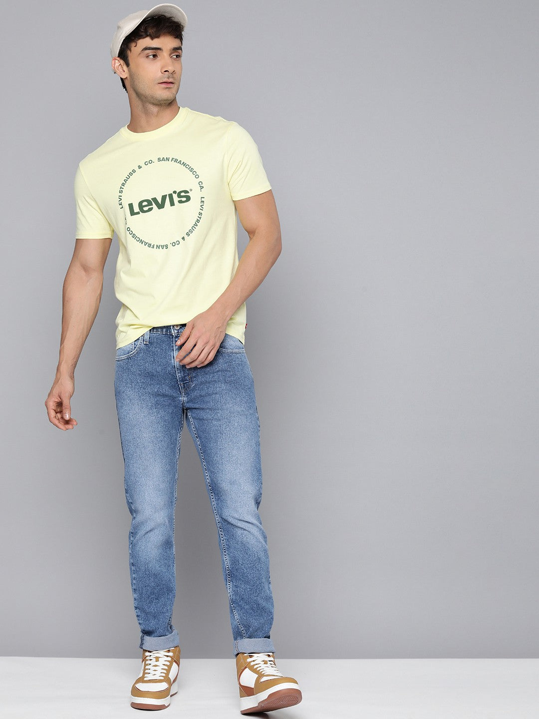 Men's 512 Blue Slim Tapered Fit Mid Rise Jeans
