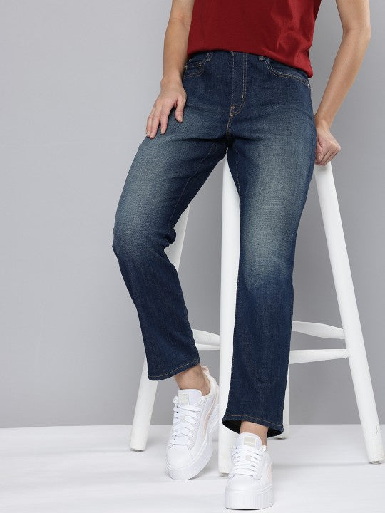 Women's High Rise 724 Slim Straight Fit Jeans