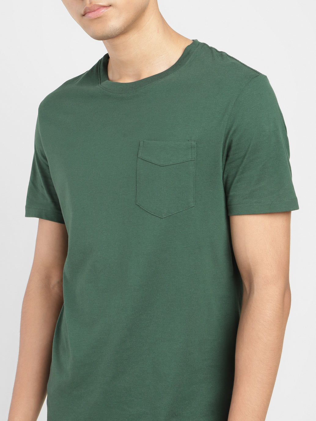 Men's Solid Crew Neck T-shirt
