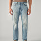 Men's 555 Light Blue Relaxed Straight Fit Mid Rise Jeans - 5a010623-7718-40a0-b894-eae0662b03bc View