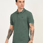 Men's Green Slim Fit Polo T-shirt - bed135f2-1a79-4da2-87aa-3fec4069b7d6 View