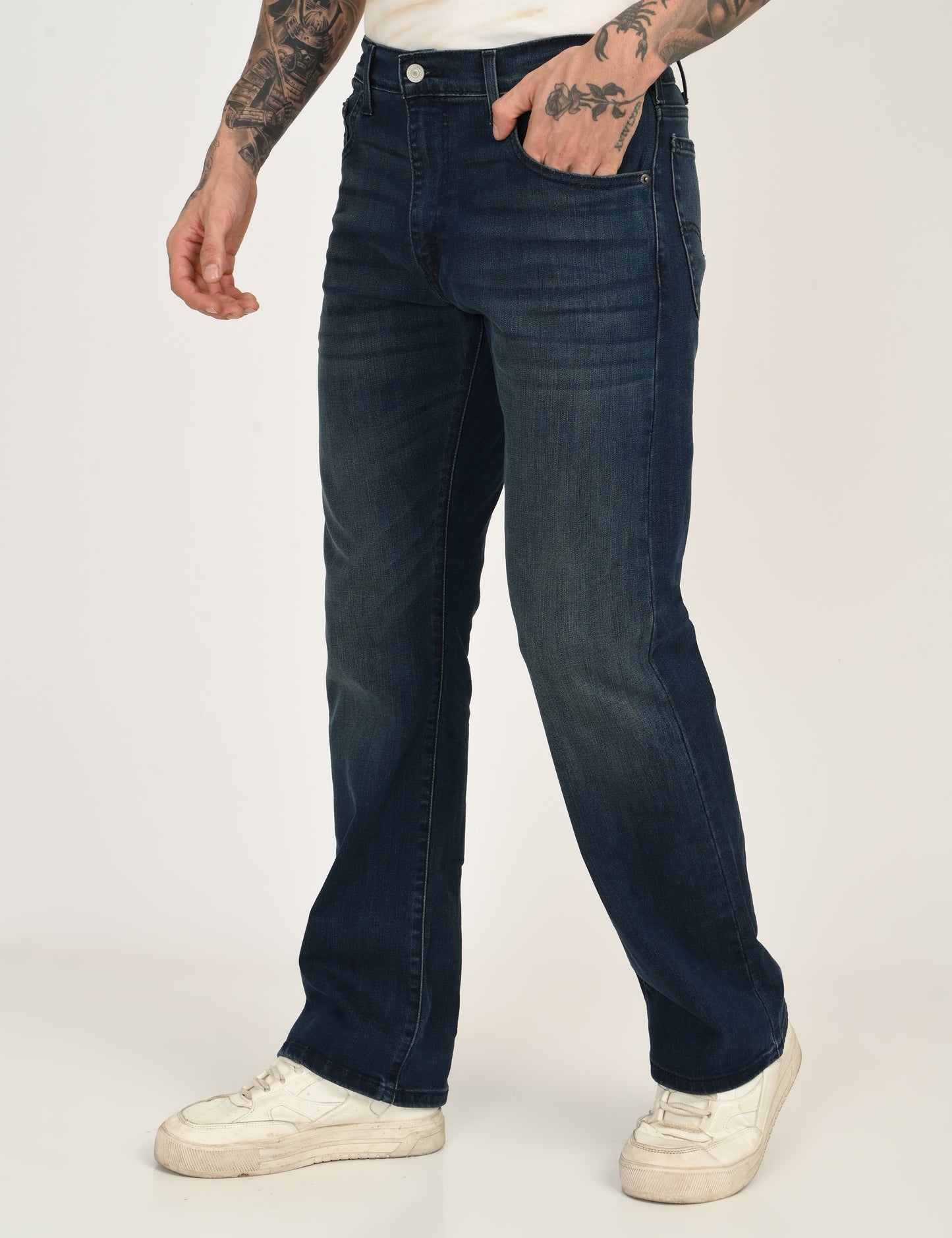 Men's 517 Bootcut Fit Dark Blue Mid Rise Jeans - fc1d954a-a260-464a-9377-53b8d9c4d4d8 View