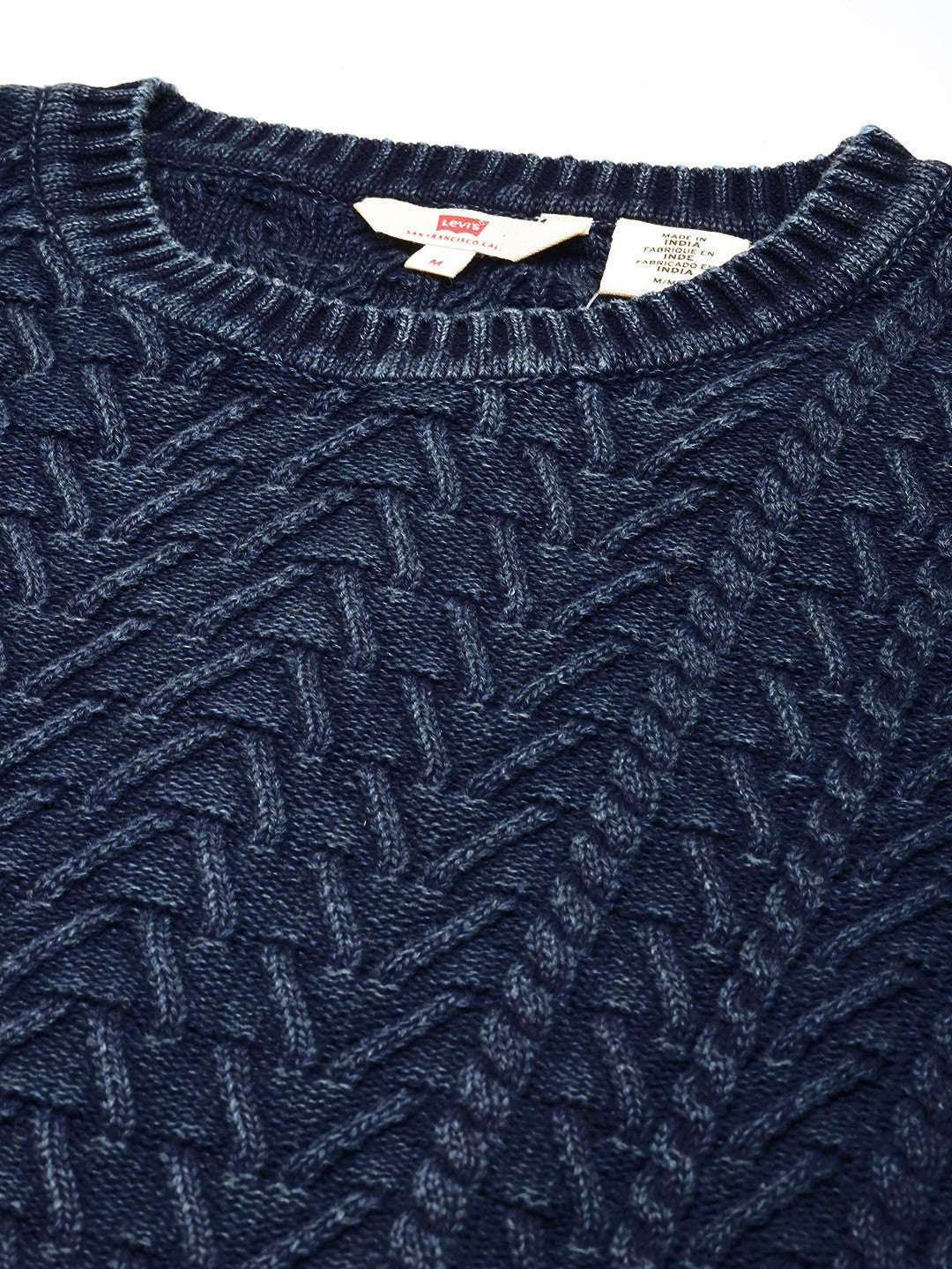 Men's Solid Navy Crew Neck Sweater - 2b129e9b-9b2c-4240-9410-99cdc91f768f1740648850167-Mens-Solid-Navy-Crew-Neck-Sweater-9991740648849708-2 View