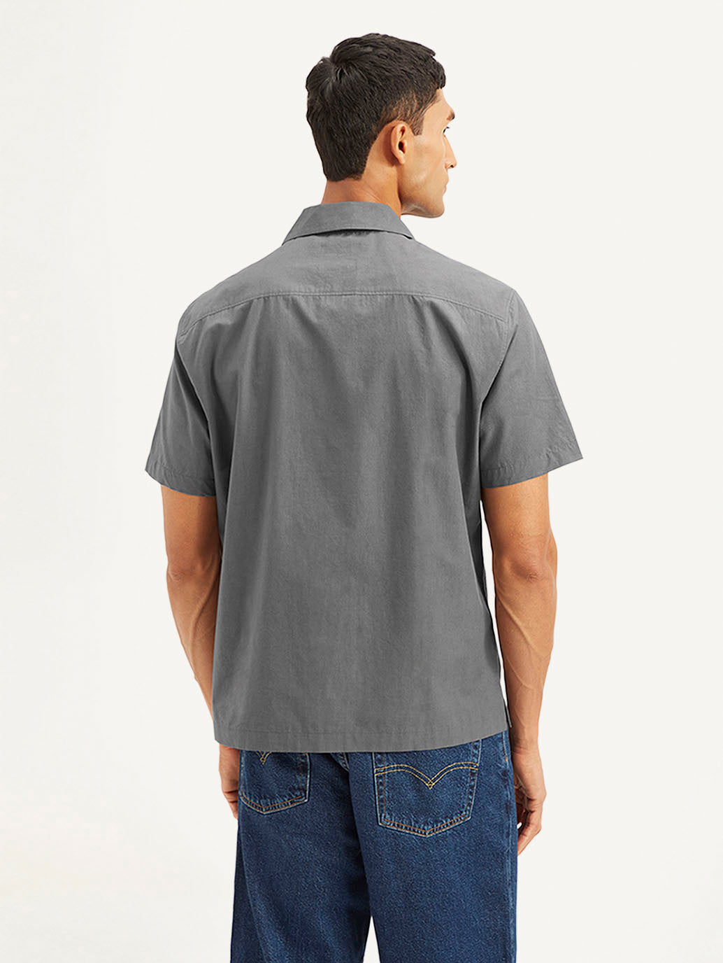 Men's Resort Collar Embroidered Regular Fit Shirt - 2cad378cb9c30b1ae3fe46f6d9835494 View