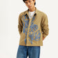 Men's Embroidered Brown Relaxed Fit Shacket - 2cb19cff111547286426c25cad8032b5 View
