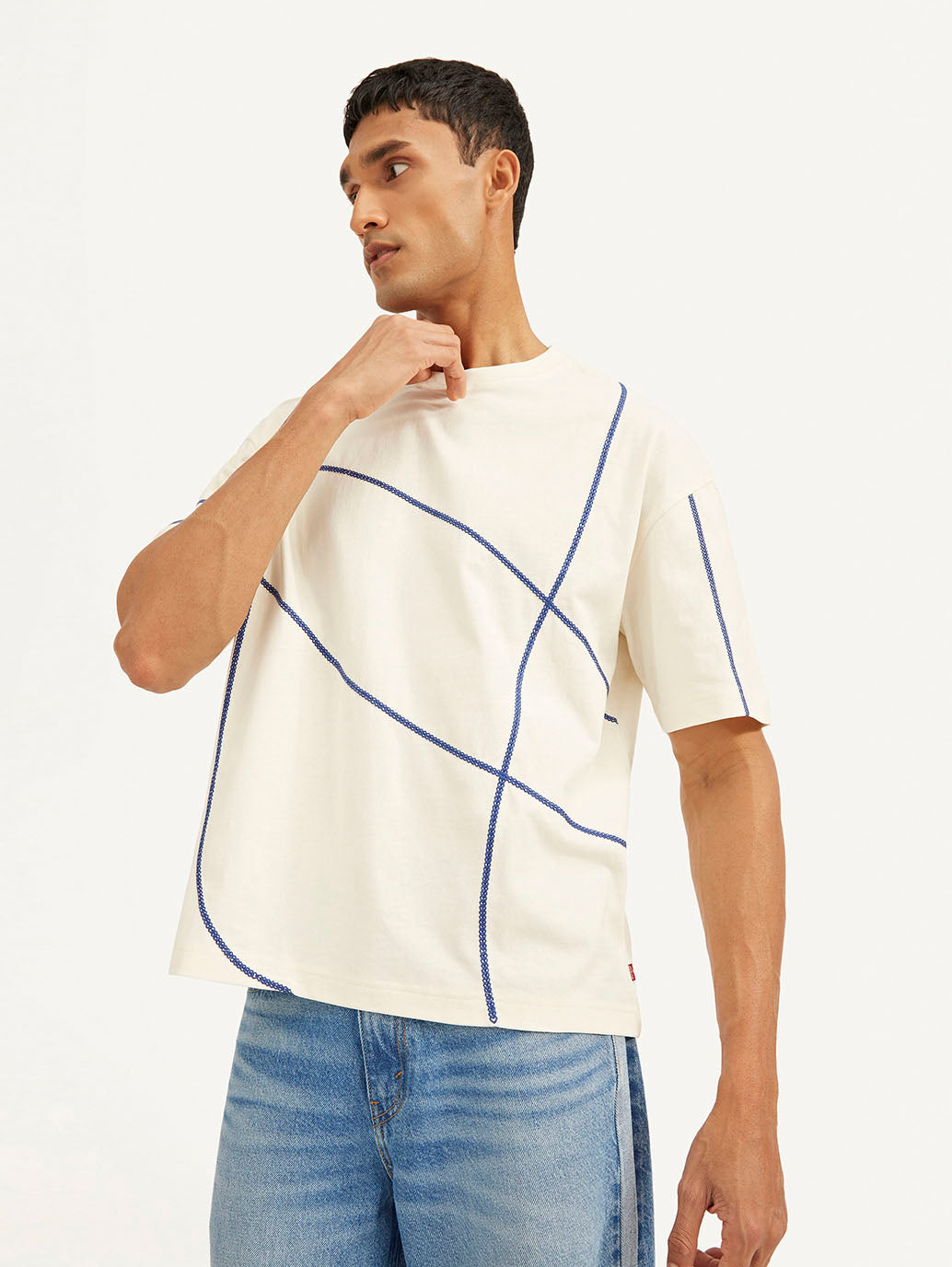 Men's Geometric Loose Fit T-shirt