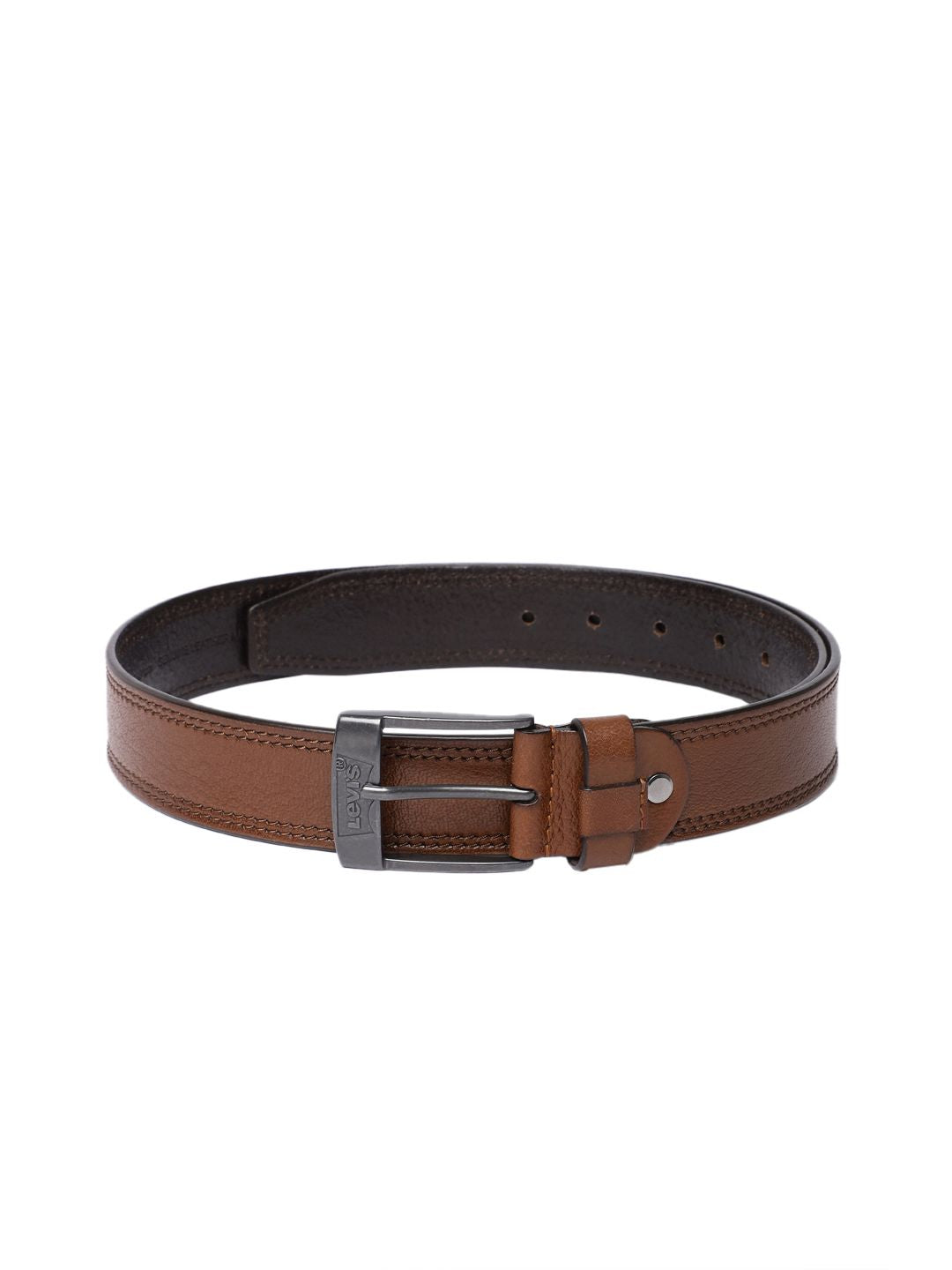 Men's Tan Solid Belt - 30082871-5fc5-4dad-8a55-113d5a2edc9d1742202077942-Men-Solid-Leather-Belt-3231742202077748-1 View