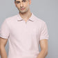 Men's Textured Slim Fit Polo T-Shirt