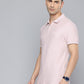 Men's Textured Slim Fit Polo T-Shirt