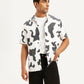 Men's Resort Collar Abstract Relaxed Fit Shirt - 3200657be759034474046f6d3f1e6da5 View