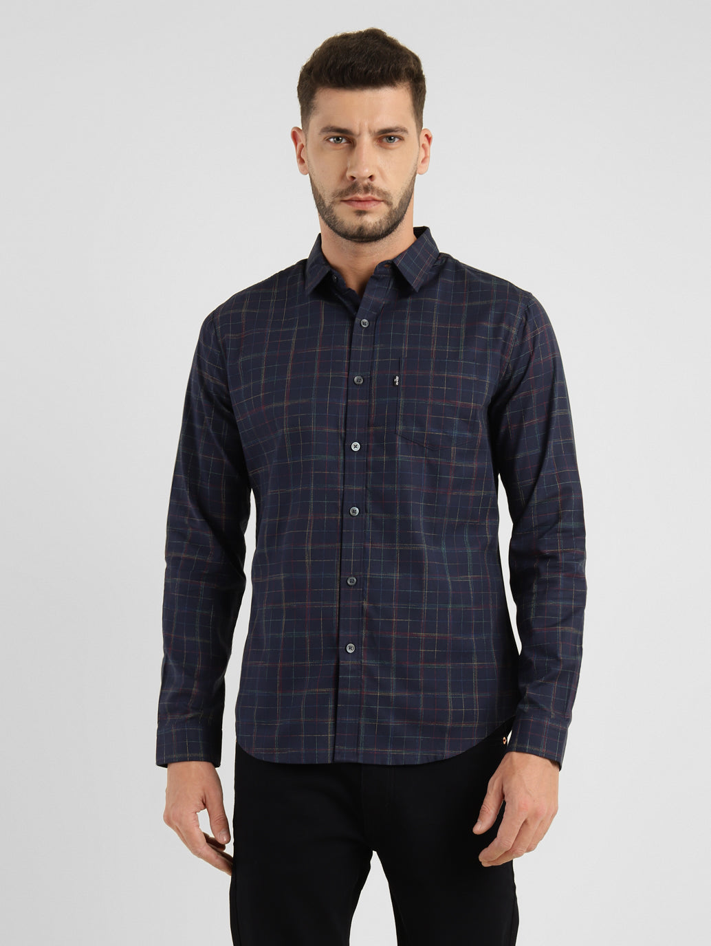 Men's Checkered Slim Fit Shirt