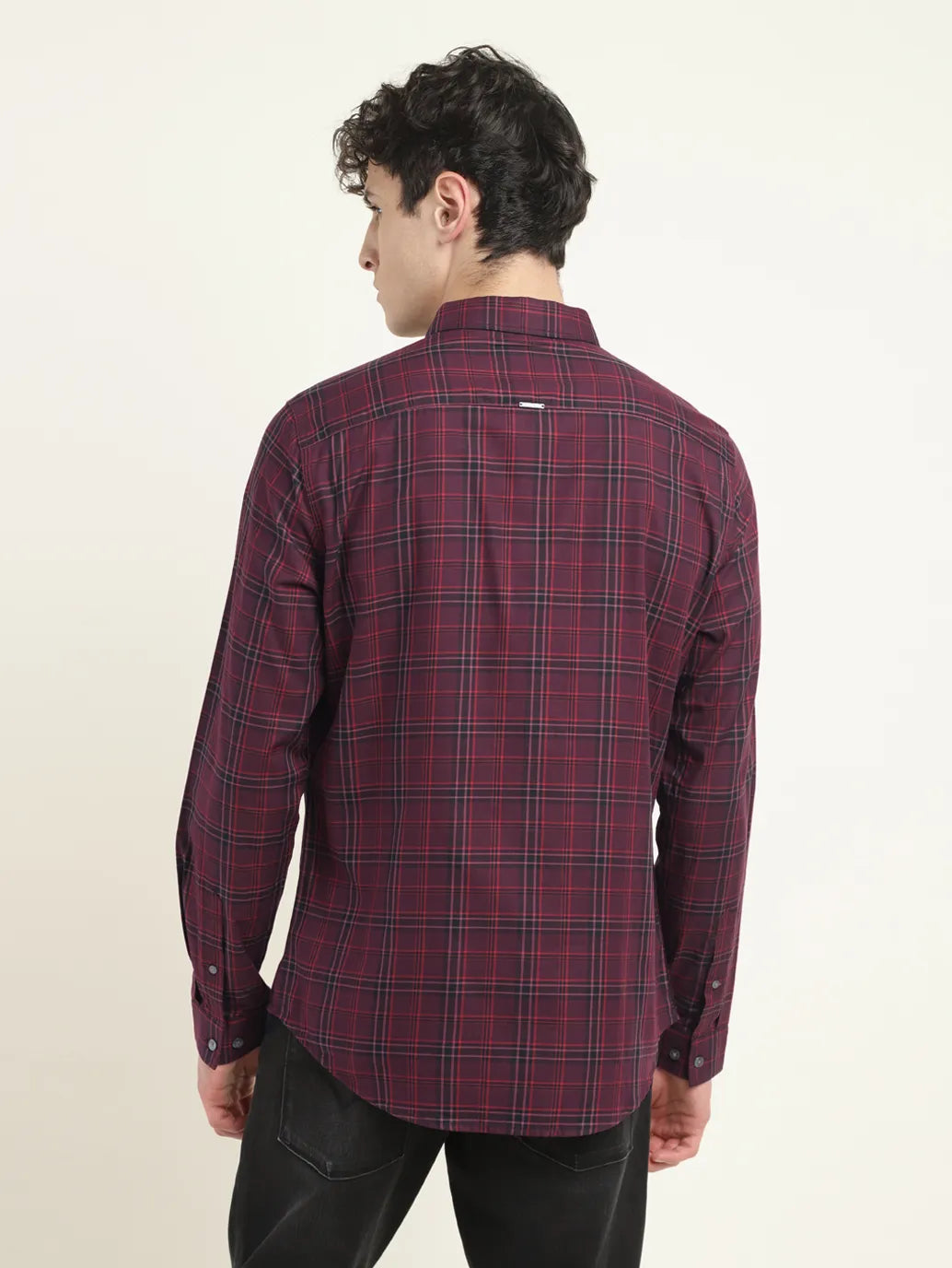 Men's Checkered Slim Fit Shirt