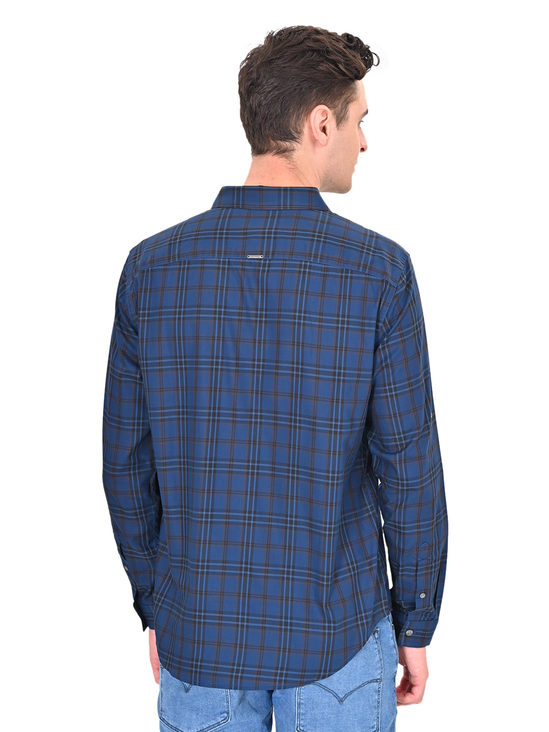 Men's Redloop Checkered Slim Fit Shirt - 3 View