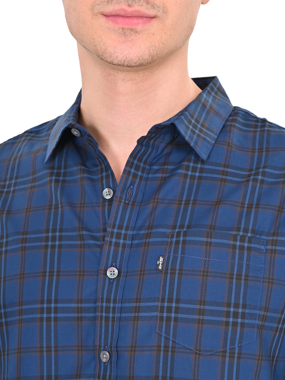 Men's Redloop Checkered Slim Fit Shirt - 5 View