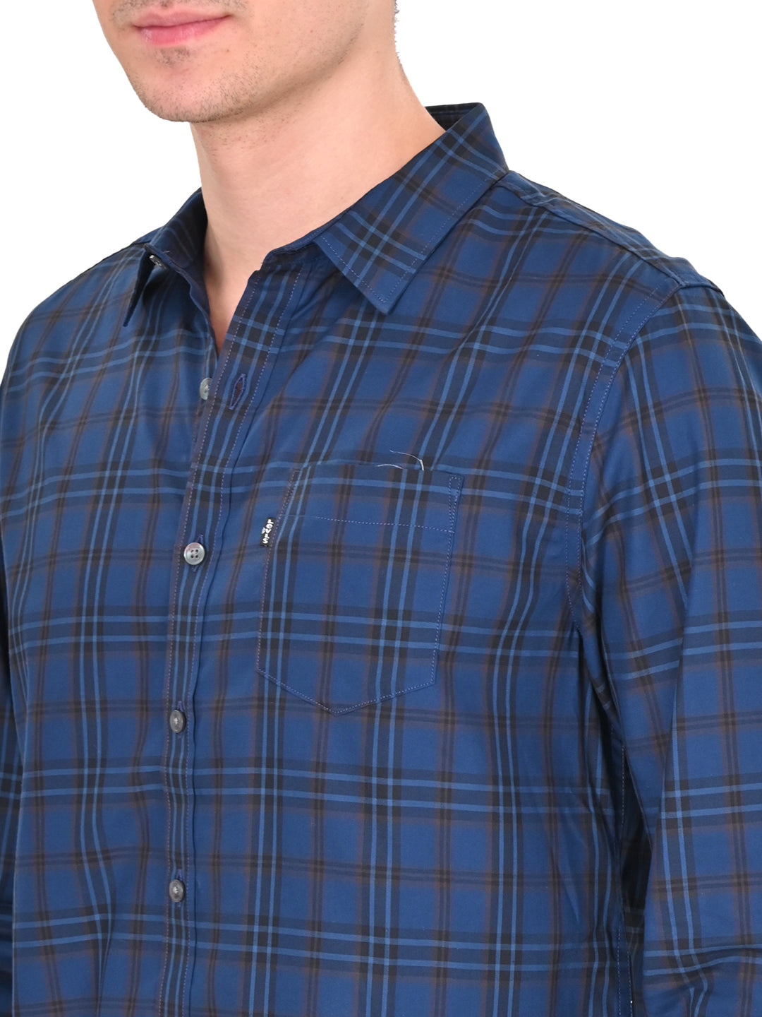 Men's Redloop Checkered Slim Fit Shirt - 6 View