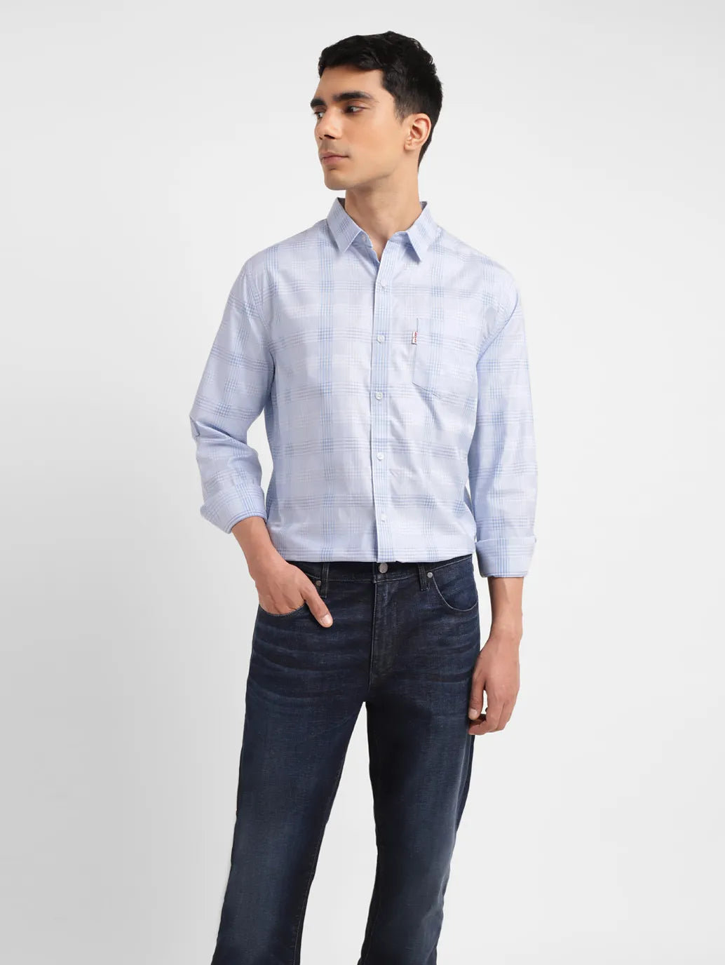 Men's Redloop Checkered Slim Fit Shirt