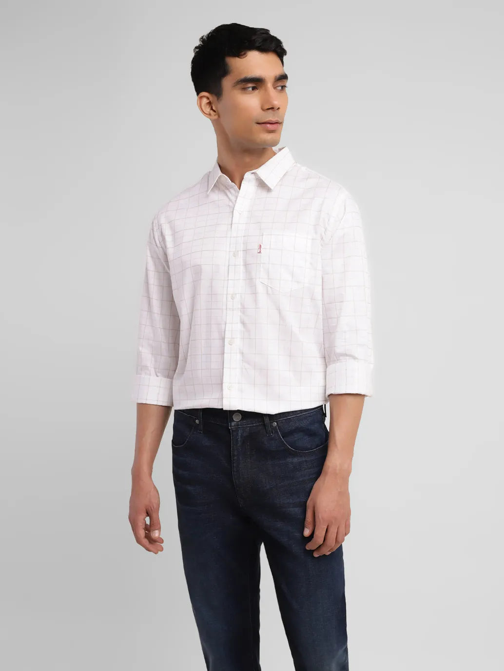 Men's Redloop Checkered Slim Fit Shirt