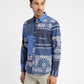 Men's Ethnic Motifs Slim Fit Shirt Blue - d8548fce-dba1-4910-8ec9-90391ed2ef49 View