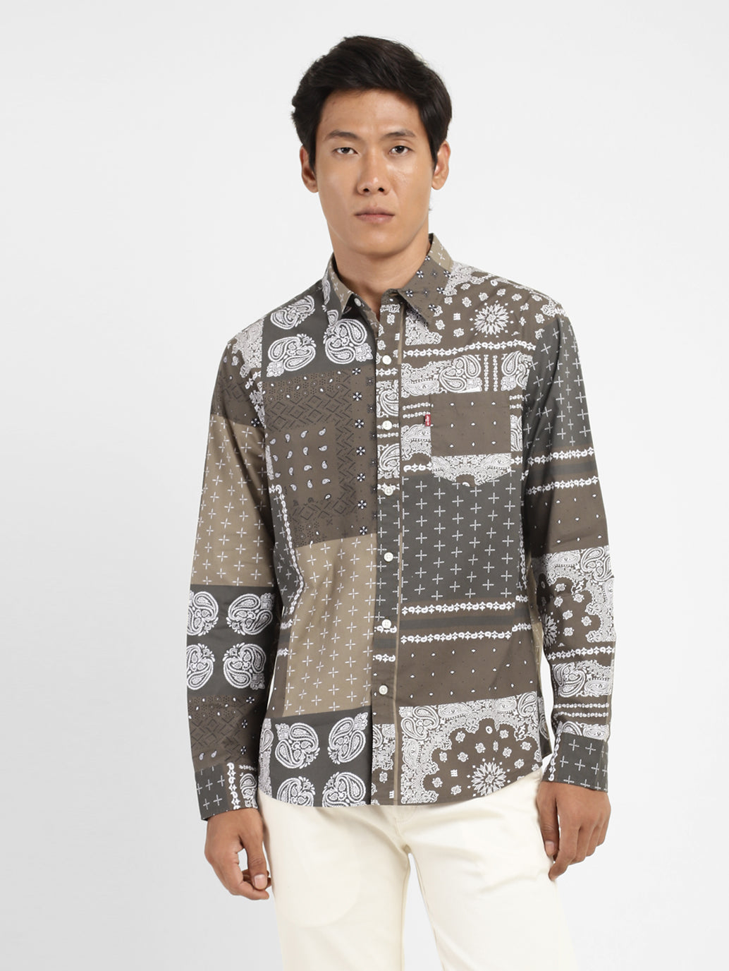 Men's Ethnic Motifs Slim Fit Shirt